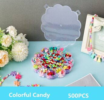 Kinderen Educatief Diy Handgemaakte Kralen Speelgoed Met Accessoires En Zon Bloem Opbergdoos Set Meisje Handgemaakte Interactieve Speelgoed 4