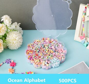 Kinderen Educatief Diy Handgemaakte Kralen Speelgoed Met Accessoires En Zon Bloem Opbergdoos Set Meisje Handgemaakte Interactieve Speelgoed 6