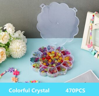 Kinderen Educatief Diy Handgemaakte Kralen Speelgoed Met Accessoires En Zon Bloem Opbergdoos Set Meisje Handgemaakte Interactieve Speelgoed 8