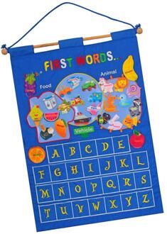 Kinderen Educatief Kalender Educatief Spel Datum Weer En Tijd Voor Muur blauw