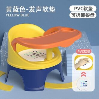Kinderen Eetkamerstoel Met Plaat Baby Eten Tafel Kinderstoel Eettafel Terug Call Genoemd Stoel Baby Plastic Kruk geel
