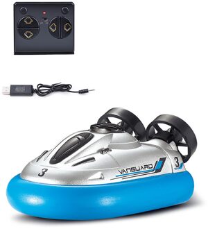 Kinderen Elektrische Opblaasbare Boot Speelgoed Mini 2.4G Draadloze Hovercraft Elektrische Afstandsbediening Speedboot Elektrische Water Speelgoed wit