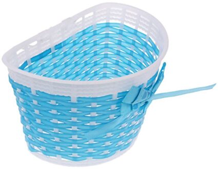 Kinderen Fiets Opslag Scooter Handgreep Carrier Fiets Mand Voor Bag Achter Fietsen Opknoping Fietstassen Fiets Strik Blauw