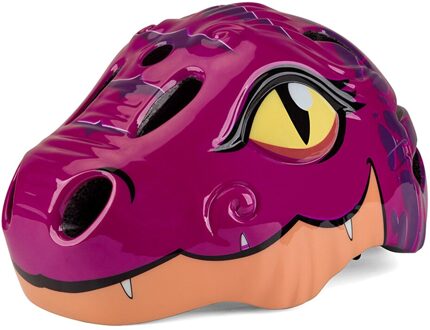 Kinderen Fietshelmen Hoge Dichtheid Cartoon Dinosaurus Schaatsen Balans Auto Beschermende Hoed Voor Meisjes Jongens Rood