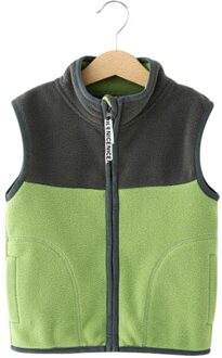 Kinderen Fleece Vest Verdikte Lente Herfst Winter Jongens Jas Dragen Jas Fleece Vest Voor Kinderen P2 93 groen / 3T