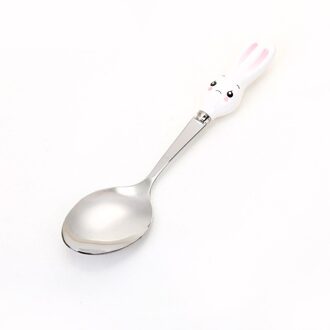 Kinderen Gadgets Servies Kinderen Gebruiksvoorwerp Rvs Peuter Servies Bestek Cartoon Baby Voedsel Voeden Lepel Vork 04