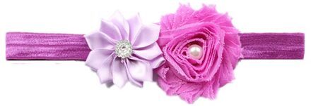 Kinderen Haar Accessoires Met Diamanten Multi-Schuine Bloemen Shabby Bloemen Baby Haar Band Elastische Haarband Leuke Haarband 01