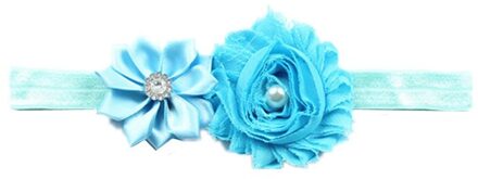 Kinderen Haar Accessoires Met Diamanten Multi-Schuine Bloemen Shabby Bloemen Baby Haar Band Elastische Haarband Leuke Haarband 02