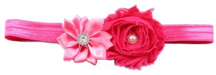 Kinderen Haar Accessoires Met Diamanten Multi-Schuine Bloemen Shabby Bloemen Baby Haar Band Elastische Haarband Leuke Haarband 03