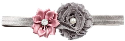 Kinderen Haar Accessoires Met Diamanten Multi-Schuine Bloemen Shabby Bloemen Baby Haar Band Elastische Haarband Leuke Haarband 04