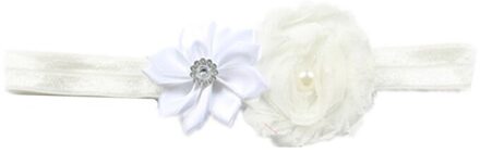 Kinderen Haar Accessoires Met Diamanten Multi-Schuine Bloemen Shabby Bloemen Baby Haar Band Elastische Haarband Leuke Haarband 06