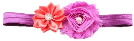 Kinderen Haar Accessoires Met Diamanten Multi-Schuine Bloemen Shabby Bloemen Baby Haar Band Elastische Haarband Leuke Haarband 07
