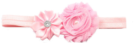 Kinderen Haar Accessoires Met Diamanten Multi-Schuine Bloemen Shabby Bloemen Baby Haar Band Elastische Haarband Leuke Haarband 09