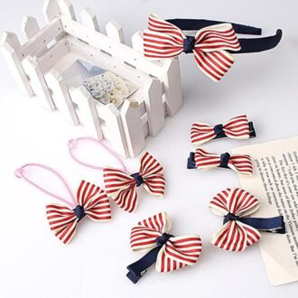 Kinderen Haaraccessoires Haarband Haarspelden Scrunchies Baby Meisjes Mooie Boog Hoofddeksels Kinderen Haar Clip Hoofdband