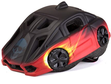 Kinderen Helm Anti-Seismische Zonnebrandcrème Outdoor Sport Fiets Geïntegreerd Met Licht Rijden Helm zwart