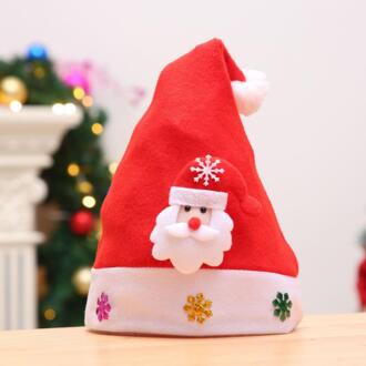 Kinderen Hoed Decoratieve Cartoon Hoed kinderen Hoed kinderen Kerstmuts Sieraden Hoed rood 1