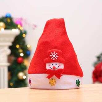 Kinderen Hoed Decoratieve Cartoon Hoed kinderen Hoed kinderen Kerstmuts Sieraden Hoed rood 2