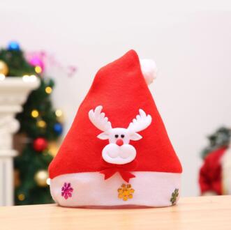 Kinderen Hoed Decoratieve Cartoon Hoed kinderen Hoed kinderen Kerstmuts Sieraden Hoed rood 3