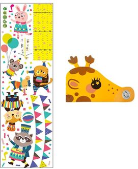 Kinderen Hoogte Gauge Sticker Verwijderbare 3D Hoogte Grafiek Meet Muur Sticker Voor Kids Baby Room #4J06