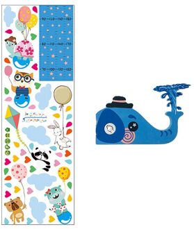 Kinderen Hoogte Gauge Sticker Verwijderbare 3D Hoogte Grafiek Meet Muur Sticker Voor Kids Baby Room #4J06