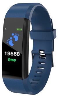 Kinderen Horloge Fitness Kleur Screen Smart Sport Armband Activiteit Running Tracker Hartslag Voor Mannen Vrouwen Horloge Kids Blauw