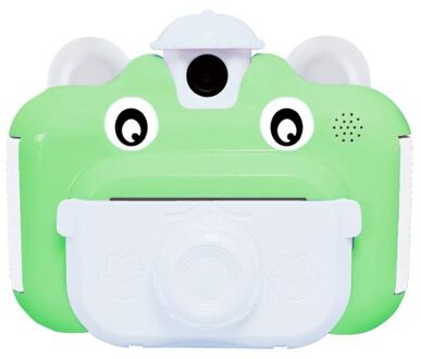 Kinderen Instant Print Camera Roterende Lens 1080P Hd Kids Camera Speelgoed Met Thermisch Fotopapier groen