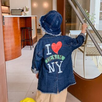 Kinderen Jas Jongens Baby Knappe Denim Jasje Cowboy Jas Lente Koreaanse Voor Oudere Kinderen 10T