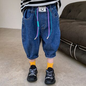 Kinderen Jeans Jongens Baby Knappe Causale Cowboy Denim Bijgesneden Broek Zomer Koreaanse Mode Voor Oudere Kinderen 8T