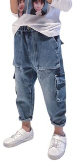 Kinderen Jeans Lente Herfst Blue Denim Broek Voor Jongens Bodems Tiener Trausers Kids Jeans Voor Tieners 4T