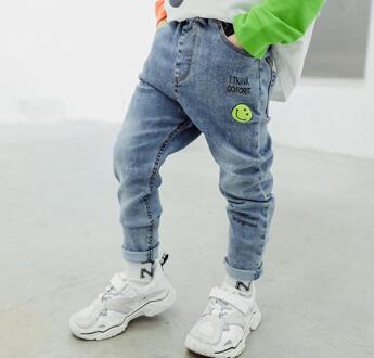 Kinderen Jeans Lente Kinderkleding Casual Broek Slanke Elastische Voeten Broek Zuigeling Kinderen Cartoon Jeans 2-8 Y 8T