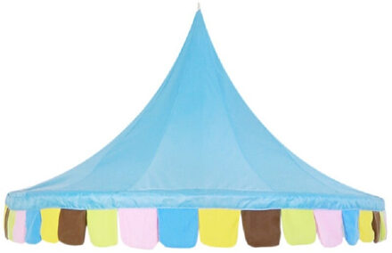 Kinderen Kamer Decor Baby Speelhuis Kinderen Spelen Tent Playhouse Castle Tipi Enfant Indoor Baby Meisjes Crib Canopy Netto Bed tent blauw