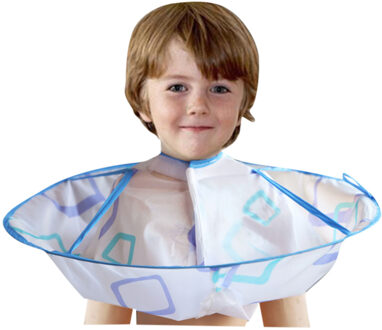 Kinderen Kids Haar Knippen Cape Gown Salon Kapper Kapper Schort Mantel Kleding voor Salon Hair Styling Accessoire Jongens licht blauw S