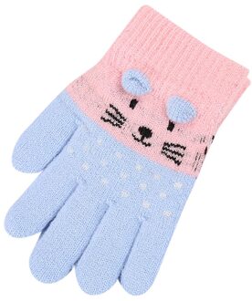 Kinderen Kids Jongens Meisjes Handschoenen Winter Leuke Cartoon Dier Warme Gebreide Handschoenen Kids Peuter Verdikking Warm Houden Meia Infantil