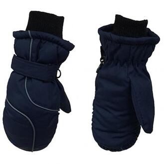 Kinderen Kids Outdoor Sport Winter Handschoenen Warm Winddicht Anti-slip Sneeuw Wanten marine