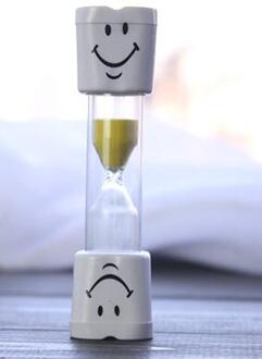 Kinderen Kids Tandenborstel Timer Zandloper Zand Klok Ei Timer 3 Minuten Timer Voor Thee/Cafe geel