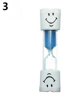 Kinderen Kids Tandenpoetsen Timer 3 Minuten Smiling Face Zandloper Zandloper Douche Zandloper Zandloper Klok Zandloper Blauw