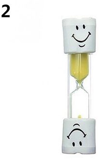 Kinderen Kids Tandenpoetsen Timer 3 Minuten Smiling Face Zandloper Zandloper Douche Zandloper Zandloper Klok Zandloper geel