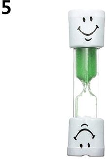 Kinderen Kids Tandenpoetsen Timer 3 Minuten Smiling Face Zandloper Zandloper Douche Zandloper Zandloper Klok Zandloper groen