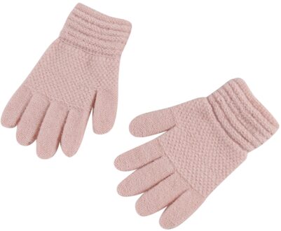 Kinderen Kids Winter Warm Thicken Handschoenen Effen Gebreide Flip Vinger Wanten Handschoenen Voor Kinderen Peuter Kids Gebreide Volledige Vinger roze