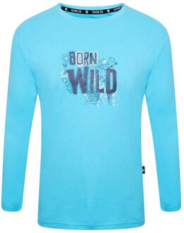 Kinderen/kinderen beyond born wild flower t-shirt met lange mouwen Blauw - 116