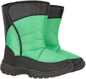 Kinderen/Kinderen Caribou Adaptieve Gestreepte Snowboots (Groen)