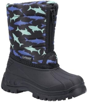 Kinderen/Kinderen Iceberg Shark Sneeuwlaarzen (Zwart)