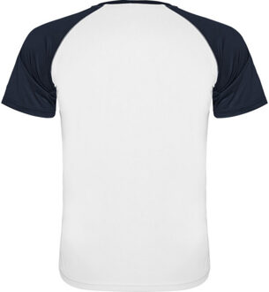 Kinderen/kinderen indianapolis sport t-shirt met korte mouwen Wit - 104