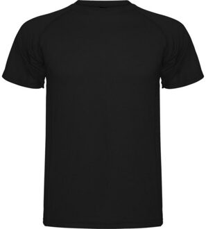 Kinderen/kinderen montecarlo sport t-shirt Zwart - 152