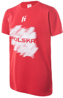 Kinderen/kinderen polen fan t-shirt - maat 152 Rood
