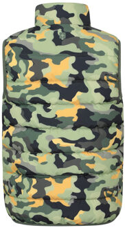 Kinderen/Kinderen Rocko Camo Gewatteerd Gilet (Donkere Khaki) - maat Kaki