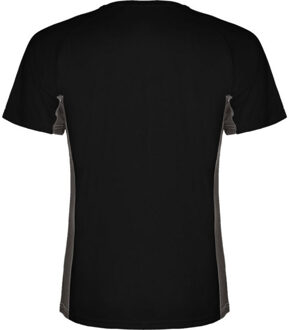 Kinderen/kinderen shanghai sport t-shirt met korte mouwen Zwart - 128