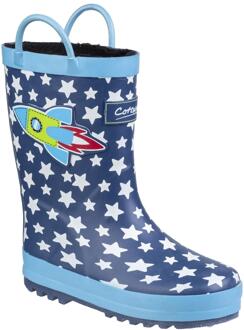 Kinderen/Kinderen Sprinkler Wellington Laarzen (Donkerblauw/Wit) - EU 25 / UK 8