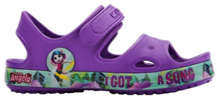 Kinderen/kinderen yogi sprekende angela sandalen Paars - 19,5
