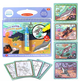 Kinderen Kindje Water Schilderij Kan Worden Gebruikt Herhaaldelijk Graffiti Deze Magische Graffiti Kleurrijke Water Fotoalbum Zak oceaan